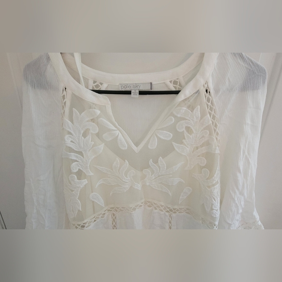 Pale Sky Stanbury Lace Tunic Small - Picture 2 of 9